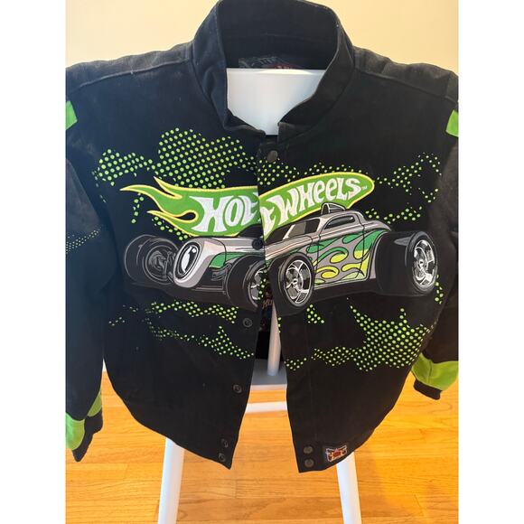 Hotwheels Burning Rubber Kids Racing Jacket by JH Design Kids XL - Picture 1 of 4